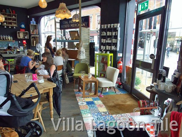 Lavish Habit Shop in London cement tiles